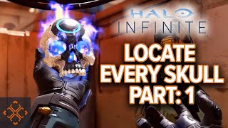 Halo Infinite Guide All Skull Locations Part 1 [upl. by Maharba]