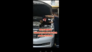 Oil Change Toyota Land cruiser High Lights Vlog [upl. by Ecneps683]