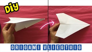 ★ SUPER MAKKELIJK VLIEGTUIG VOUWEN VAN A4 PAPIER ★ DIY Knutselen Nederlands ★ Craft with paper [upl. by Hambley654]