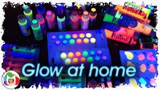 LIVE Glow at home DIY Black light painting party with The Art Sherpa Vlog  TheArtSherpa [upl. by Dat]