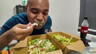 ASMR 🥗🍗COBB SALAD WITH CHICKEN 🥗🍗CHOPPED MEXICAN SALAD WITH CHICKEN 😋🤤  SOFT SPOKEN  EATING SOUNDS [upl. by Luhey]