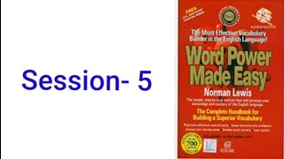 Word Power Made Easy Norman Lewis Session 5 [upl. by Pelage415]