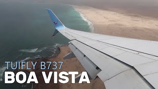 TUIfly B737 ✈️  BOA VISTA Kap Verden  Landing amp TakeOff [upl. by Eniala]