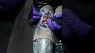 Hannya Mask Practice tattoo tattoopractice practicemakesperfect japanese selftaught [upl. by Blaze]