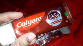 colgate visible white Toothpaste 100g review [upl. by Ynnot]