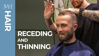 Haircut For Receding and Thinning Hair [upl. by Adnorat30]