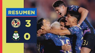 Resumen completo América 3 – 0 Santos  Jornada 12 AP24  ¡Tres puntos más que nos llevamos [upl. by Aicrop]