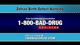 Zofran Birth Defects Warning 1800BADDRUG [upl. by Adnorrehs]