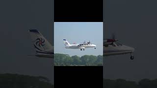 Takeoff Tecnam Traveller P2012 aviation tecnam traveller twinengine aircraft airplane airport [upl. by Dallman]