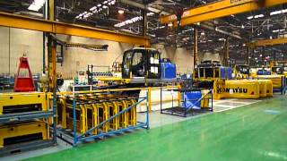 Sneak Peak at the Excavator production line at Komatsu UK [upl. by Song984]