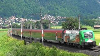 AT Trainspotting im Tirol Langkampfen Kufstein Brennerlok Lokomotion Railjetspecials [upl. by Ayekat913]