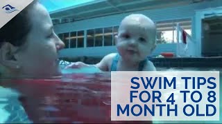 Learn To Swim Tips For 4 to 8 Month Old [upl. by Dnartreb394]