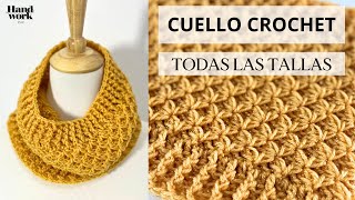 Cuello tejido a crochet en todas las tallas [upl. by Syl]