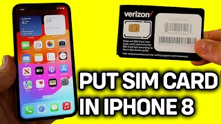 UPDATED 2024 How To Put SIM Card In iPhone 8 [upl. by Rennerb]