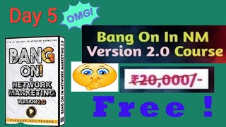 Day 5 Bang on network marketing 20 Free training course by pushkar Raj thakur  Network marketing [upl. by Rivi]