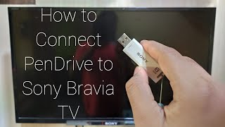 How to Connect Pen Drive to Sony Bravia TV [upl. by Anoi]