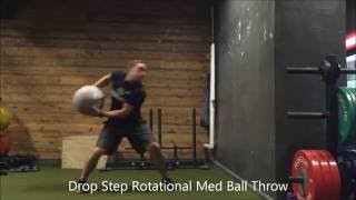 Resilient Performance  Drop Step Rotational Med Ball Throw [upl. by Annaeed89]