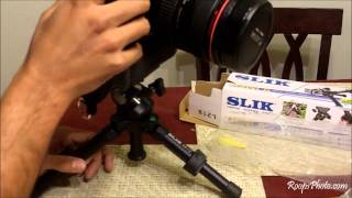 Slik Mini II Tabletop Tripod Review [upl. by Nomaid]