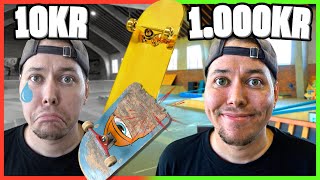 BILLIG VS DYR  SKATEBOARD  10kr VS 1000kr [upl. by Ettenaej]