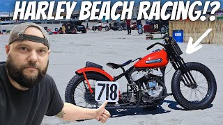 Harley Davidson Choppers and Bobbers Racing on the Beach  The Race of Gentlemen 2024 [upl. by Wolram]