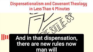 Dispensationalism and Covenant Theology in less than four minutes [upl. by Tallu]