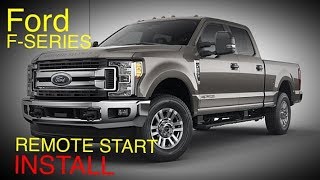 Ford F Series Remote Start kit Install amp Preview [upl. by Ramu581]