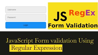 JavaScript Form Validation  Using Regular Expressions  Simplified [upl. by Jourdain]