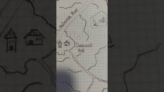 Preview of the region of Darkwood Hall ttrpg dragonbane art staedtler [upl. by Ahsyen]