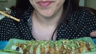 SassEsnacks ASMR Wasabi Crunch Sushi  Lemon Mousse  Eating Sounds [upl. by Uriisa283]