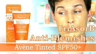 ANTIBLEMISH TINTED SPF50 WITH TriAsorB FROM AVÈNE  AVÈNE CLEANANCE TINTED SPF50 FOR OILY SKIN [upl. by Birdie273]