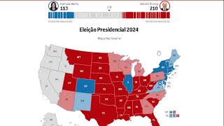 🔴US Election results real time  Trump vs Harris  Apuração das eleições americanas em tempo real [upl. by Ahael277]