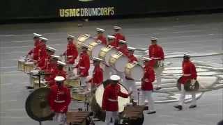 US Marine Drum amp Bugle Corps Drumline Exhibition [upl. by Eimarrej536]