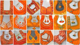 100Blouse Ki Designlatest blouse designs 2024 boat neck designBlouse Back DesignBlouse Design [upl. by Shem]