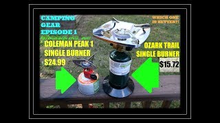 OZARK TRAIL SINGLE BURNER VS COLEMAN PEAK 1 SINGLE BURNER WHICH ONE IS BETTER [upl. by Simmonds]