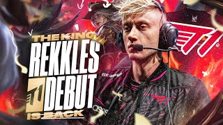 REKKLES DEBUTS IN T1  T1 VS KDF ACADEMY  CAEDREL [upl. by Acihsay715]