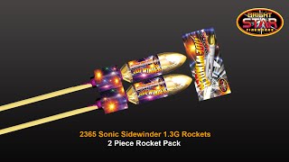 Bright Star Fireworks  2365 Sonic Sidewinder 13G Rockets [upl. by Yelrihs]