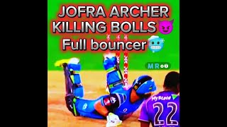 jofra archer killing bouncer jofra archer bowling [upl. by Seravaj19]