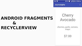 ANDROID FRAGMENTS AND RECYCLERVIEW [upl. by Austin]