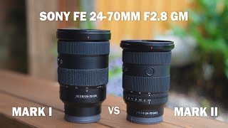 Sony FE 2470mm F28 GM I vs II review [upl. by Ferren]