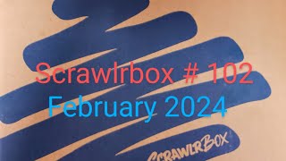 Scrawlrbox  102 February 2024 scrawlrbox scrawlrchallenge [upl. by Ladnyc95]