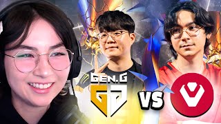 Kyedae Reacts To Sentinels vs GenG  VCT Champions Seoul 2024  Elimination [upl. by Ytoc804]