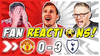 Man Utd amp Spurs Fans Reaction to Man Utd 03 Tottenham  Premier League Fan Reactions [upl. by Sitnik449]