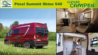 Nur Schein oder auch Sein Der Pössl Summit Shine 540 gefällt mit cleverem Bad  Clever CampenTest [upl. by Andrey]