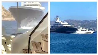 Super Yacht accident in Bodrum [upl. by Gittle]