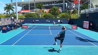 Struff vs Altmaier Miami R2 Court Level View Highlights 4K 60fps 2024 [upl. by Ylrahc76]