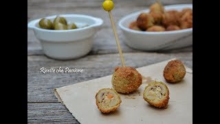 Olive allascolana  Più buone non si può  Ricette che Passione [upl. by Eanwahs]