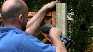 Forest Garden  How to fix trellis onto fence panel 2019 [upl. by Doroteya]