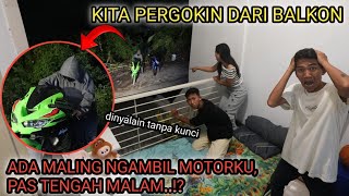 KESERUAN55  Bikin Kamar Dibalkon Kita Lihat Orang Ngambil Motornya ARIK [upl. by Eibbor]