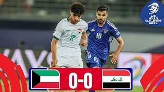 Kuwait  Iraq  Highlights  AsianQualifiers  Road To 26 [upl. by Pallas521]