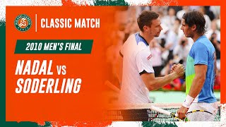 Nadal vs Soderling 2010 Mens final  RolandGarros Classic Match [upl. by Tosch]